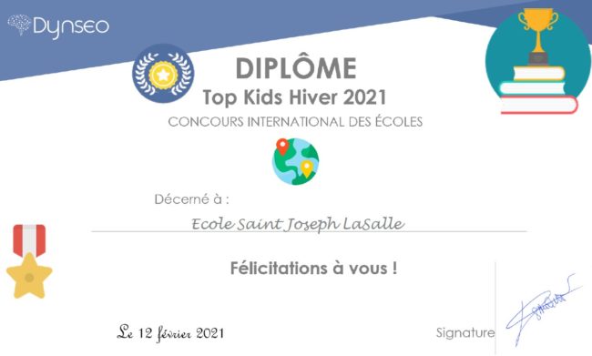 Top Kids diplôme